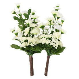 shingon.shop 造花 仏壇用 仏花 白い花 小菊 ポンポンマム スターチス 2本セット （一対）