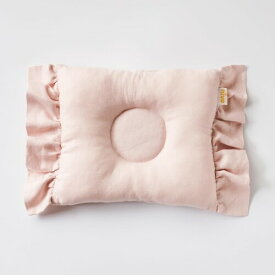 2Way 授乳枕 ベビー枕 赤ちゃん枕 授乳 出産準備 出産祝い niva（ニヴァ）綿麻 コットンリネン／Cotton Linen baby pillow (ピンク)