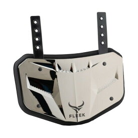 FLEEK フットボール バックプレート V3 クロームシルバー 怪我予防 ショルダーパッド アメリカンフットボール アメフト 銀色
