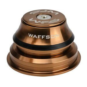 "WFS HY875 1-1/8"" to 1-1/2"" Tapered Semi-Integrated Headset Set for Tapered Head Tubes - CNC Aluminum Alloy, Threadless, Sealed Bearings for Mountain Bike, City, Road Bikes, MTB & BMX, Gold"