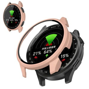 JIAYJP for �K�[�~��(GARMIN) Approach S44 �p �P�[�X �K���X�t�C���� ��̌^�P�[�X PC+�K���X�f�� �w��h�~ �ϏՌ� �����ȒP �����ߗ� �S�ʕی� �����^ �K�[�~��(GARMIN) Approach S44 �J�o�[ (�s���N)