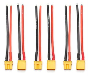 Maihuijia 3�y�A 15 cm Amass XT30 XT60H XT90 H�I�X���X�R�l�N�^�A�_�v�^�P�[�u���A15 cm�V���J�Q���P�[�u���t�� (XT30)