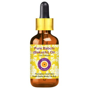 Deve Herbes ������ Babchi (Bakuchi) �� (Psoralea corylifolia) ���� �����ꂽ �� �K���X �X�|�C�g 30ml (1 oz)