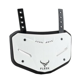 FLEEK フットボール バックプレート V3 ホワイト 怪我予防 ショルダーパッド アメリカンフットボール アメフト 白色