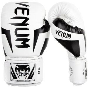 Venum Elite�{�N�V���O�O���[�u �z���C�g/�u���b�N 8�I���X