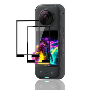 �Ή� Insta360 X3 ��p �ی�t�B���� �p �C���X�^360x3 �t�B���� �����K���X �t�� �ی�t�B���� �ϏՌ� ��U�h�~ �w��h�~ �S�ʕی� �ɔ� �����ߗ� �\��t���₷�� 2.5D ���E���h�G�b�W���H��