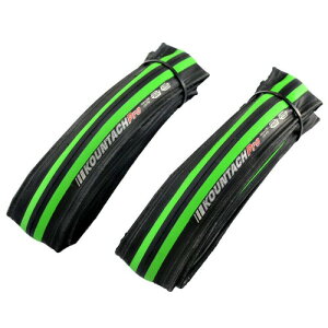 KENDA Kountach K1092 700 x 23C Road Bike Bicycle Folding Tire Tyre, Black and Green, 2 Tire, KD2000