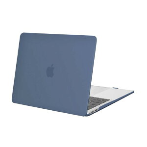 MOSISO 対応機種 MacBook Air 13インチケース M1 A2337 A2179 A1932、対応機種 MacBook Air M1 13.3インチ 2021-2018 プラスチック カバー 薄型 耐衝撃 保護 ハードケース(スチールブルー)