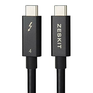 ZeskitE҃V[Y (IntelF) Thunderbolt 4P[u 40Gbps 100W ANeBu 1.5m USB4 USB3Ή