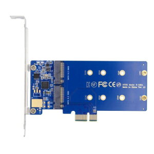 ChenYang M.2 SSD - PCI-E X1 �A�_�v�^�[ 2 SATA SSD to PCIe 3.0/4.0 �g���J�[�h�A�_�v�^�[ JMB582 �`�b�v�Z�b�g 12cm PCI-E�u���P�b�g�t��