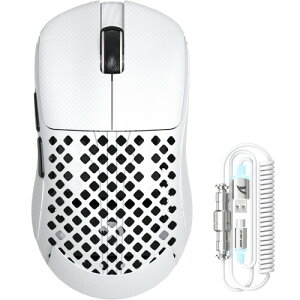 ATTACK SHARK x MAMBASNAKE M2 �Q�[�~���O�}�E�X �J�[�{���t�@�C�o�[ BK52820 �`�b�v PAW3395PRO 40000DPI ���y�� 41g �L��/���C�����XBluetooth/2.4GHz 50G�����x 650IPS AI�N���E�h�h���C�o�[ RGB���C�g FPS MOBA PC�Q