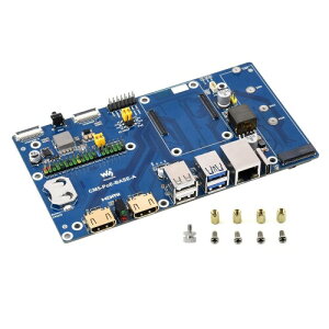 Waveshare Compute Module 5 IO�{�[�h�ARaspberry Pi CM5�̂��ׂẴo���G�[�V�����ƌ݊���������APoE�@�\�t���A�V���O���{�[�h�̂�