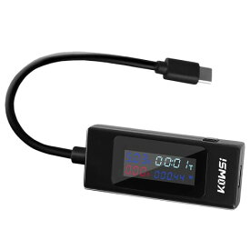 waves USB Type-C 電流 電圧チェッカー 4-30V 黒