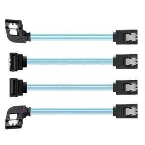 CY �P�[�u�� 4�{/���b�g 90�x�p�x�t���^�C�v ����4-SATA�z�X�g����4SATA 7�s���^�[�Q�b�g�f�B�X�N 6Gbps�f�[�^�T�[�o�[�P�[�u�� 25cm