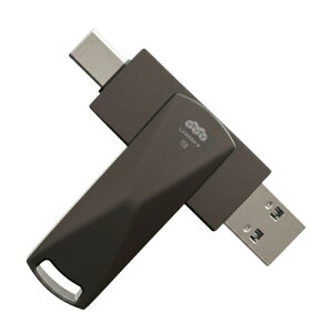 LinkMore 1TB ポータブルSSD USB-A/Type-C 両対応 360度回転式 USB3.2 Gen1 SSD外付け