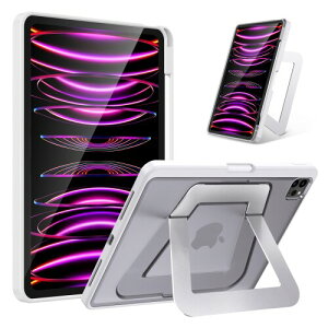 HEIGKOIK iPad Pro 11�C���` �P�[�X ��4/3/2����(2022/2021/2020)��p�J�o�[ �A���~���ߎ� �c���X�^���h �y���V���z���_�[�t�� ���^ �y�� �ϏՌ� �������J�o�[ (�z���C�g)