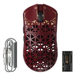 ATTACK SHARK R5Ultra ���e �J�[�{���t�@�C�o�[�������Q�[�~���O�}�E�X ���y��39g±3 PAW3950MAX ���C�����X 2.4g/bluetooth/USB-C Nordic52840�}�E�X �R�C���P�[�u���t���u�Z�K�F�؎擾�ς݁v (���b�h)