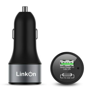 LinkOn 63WJ[`[W[A45W USB-C PD3.0 PPSA18W USB-A Qualcomm QC3.0iMacBook Pro Chromebook iPhone iPad Samsung Galaxy S10 S20 Google Pixel 8AAndroidNintendo Switchp) Huawei