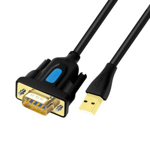 DTECH USB - �V���A�� �A�_�v�^�[ 1m DB9 RS232 �P�[�u���AProlific �`�b�v PL2303 DB-9 �I�X�R�[�h�t���AWindows 11 10 8 7 Mac Linux �Ή��A�m�[�g�p�\�R�� RS232C �v�����^ ���W�I�p (1m)