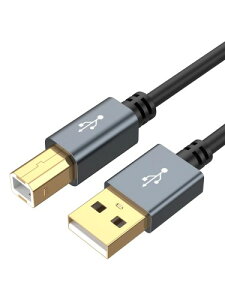 v^[P[u, CableCreation USB P[u Type B HPACannonABrotherAEpsonADellAXeroxASamsungȂǑΉ 4.5M