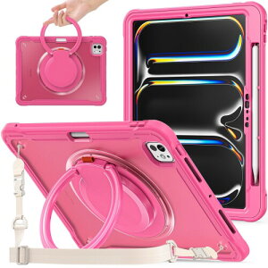 �������P�[�X �p�� iPad Pro 11�C���` M5/M4 2025/2024 (��6/5����), 360°��]�X�n���h�z���_�[ �X,�X�^���h�@�\ �ϏՌ� ��� ���߉\���|���[�t�� �A�E�g�h�A,���@�\ �S�ʕی� �y���z���_�[�t��,