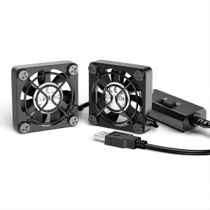 ELUTENG ^t@4cm 2A USBt@ 3iKʒ USB@ 21g ^ p\R dqfoCX̗p @ ^@ 5V ԉғ Dual Usb fan 4cm