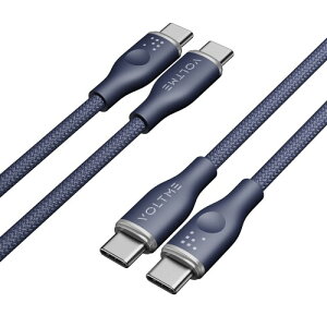 VOLTME USBC usb-c P[u ϋviC USB-C 2.0 P[u USB PDΉ/ϋv 60WΉ f[^] }[d MacBook Pro iPad Pro/Air GalaxyΉ u[ 1m