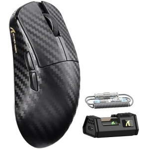 ATTACK SHARK R11Ultra �e�L �J�[�{���t�@�C�o�[�}�E�X �Q�[�~���O�}�E�X W���C�����X ���y��49g PAW3950MAX Nordic52840 8000Hz 42000dpi 20KFPS 2.4G/Bluetooth/USB-C �[�d�� �R�C���P�[�u�� Web�x�[�X�̃\�t�g�E�F