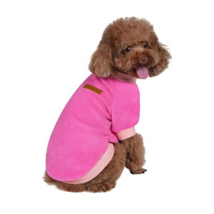 GreenJoy Classic Fleece Dog Sweater ? Soft & Warm Stretchy Sweatshirt for Small Dogs & Cats, Cold-Weather Pullover for Everyday Wear (�f�B�[�v�s���N, M)