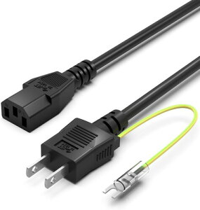 BenQ�݊��p ���j�^�[ �Q�[�~���O���j�^�[ �d���P�[�u���bIEC C13?NEMA 5-15P�b3�s���\�P�b�g(���X)��2�s���v���O(�I�X)�b1.2m �A�[�X���t���b�Ή�MOBIUZ ZOWIE�V���[�Y��EX251�AEX240N�AXL2411K�AXL2546X