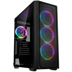 RAIJINTEK ���C�W���e�b�N PC�P�[�X �n�C�G���h PONOS MS4 �~�h���^���[�^PC�P�[�X �t�����b�V�� 12025ARGB�t�@��4��𓋍� �Q�[�~���OPC�ɍœK ����Ή� �e���W�G�[�^�Ή� �����[�o�u��HDD�P�[�W
