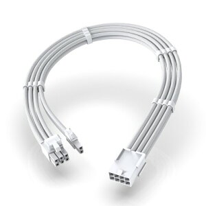 EZDIY-FAB PC�p�X���[�u�P�[�u�� GPU/PCIE�pPC�d�� �����P�[�u��, PCIe 8�s�����X - PCIe 8�s�� (6+2) �I�X �����P�[�u�� �O���t�B�b�N�J�[�h�܂���PCIe�f�o�C�X�p �����X���[�u�P�[�u�� 16AWG 11.8�C��