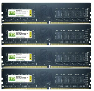 NEMIX RAM 64GB Kit (4 x 16GB) DDR4-3200 PC4-25600 Non-ECC Unbuffered デスクトップメモリ by NEMIX RAM