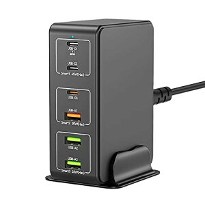 USB [d type-c v120W PD }[d 6|[gUSB-C*3&USB-A*3 X}z[d PSEF؍ς MacBook Windows PC iPad iPhone Galaxy Android X}[gtH ^ubgm[gPC Ȃǂ̑@Ή