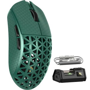 MAMBASNAKE M5Ultra �Q�[�~���O�}�E�X 8K �J�[�{���t�@�C�o�[�}�E�X ���� �L�� ���C�����X �y�� PAW3950MAX�Z���T�[ Nordic52840�R���g���[���[ 8000Hz�|�[�����O���[�g �ő�42000DPI 3���[�h Bluetooth 42g��