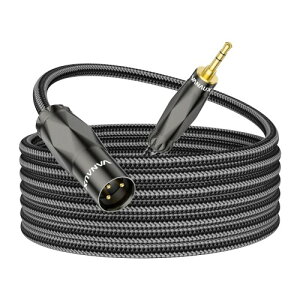 xlr 3.5mm �ϊ� �}�C�N�P�[�u��,�A���o�����X3.5mm TRS(�I�X)- XLR(�I�X)3�s �P�[�u��, �}�C�N/�X�s�[�J�[/�R���\�[��/�g�ѓd�b/�J����/�A���v�ȂǂɓK�p(3m)