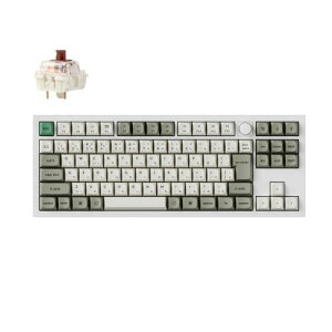 Keychron �L�[�{�[�h�A�V�F���z���C�g�A���J�j�J���A�Q�[�^�[�� �W���s�^�[�AJIS���C�A�E�g�ARGB���C�g�A�z�b�g�X���b�v�Ή��A2.4GHz/Bluetooth 5.1/Type-C�L���ڑ��AMac Windows�Ή��A87�L�[�A�A��