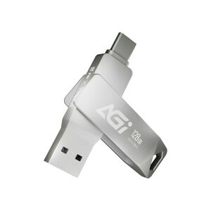 AGI USB 128GB USB3.2 Gen1 USB Type-C/Type-A őǂݎ葬x 120MB/s Ot iPhone/iPad/Android/PCȂǕ̃foCX̃f[^obNAbvƓ]ɑΉ UE138A  ϏՌ gѕ֗