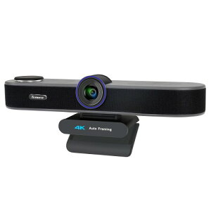 Tenveo 4Kウェブカメラマイクとスピーカー内蔵一体型webカメラ 5倍デジタルズームAI顔認識広角80°USB&Type-C接続プライバシーカバー付き会議/授業/自宅ネットワーク用/Zoom/Teams/Lineに対応可能