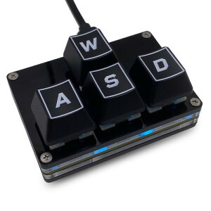 BTXETUEL Mini 4L[L[pbh WASD L[ L[Lbv L[{[h Ў胁JjJ Q[~OL[pbh vO\ USB-C JX^}CYL[{[h dQ[p (ubN, WASDL