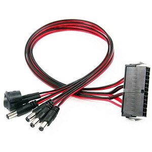 waves ATX �d���p 12V ���o�� �P�[�u�� 24P �� DC 2.5mm ×4 �X�C�b�`�t��