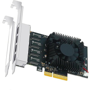 GLOTRENDS LE8245 4�|�[�g Gigabit PCI-E�l�b�g���[�N�J�[�h (2�|�[�g2.5Gbps + 2�|�[�g100/1000Mbps)�APCIe X4�X���b�g�̎��t��
