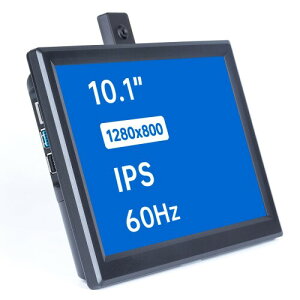 SunFounder 10.1" Raspberry Pi 4BRaspberry Pi 5p ̌^|[^uj^[ LCD IPSfBXvCA𑜓x1280×800AXs[J[AYpCیJo[pt@tI[C݌vi