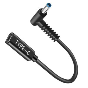 Bacron(�o�N����) 4.5X3.0mm - USB C�P�[�u�� �I�X-DC���X 12V 19V 20V�A�_�v�^�[ USB C - 4.5x3.0mm�A�_�v�^�[ HP Elitebook Probook Spectre Chromebook Stream Envy �m�[�g�p�\�R���V���[�Y�p