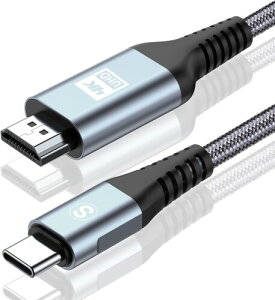 AviBrex HDMI Type-C ϊP[u 6M, USB C HDMI ϊ 4K/Thunderbolt3Ή iC҂ fo gщʂerɉf ^CvC HD MI iPhone15 16 Pro Max,MacBook Pro/iPad Pro/iMac/XPS 15 / Surface Book/Galaxy S24 S23 S