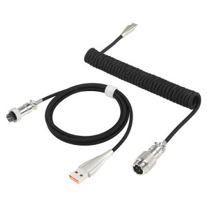 SinLoon メカニカルキーボードケーブル Type-C - USB A キーボードケーブル 取り外し可能なメタルアビエーター付き ダブルスリーブ メカニカルキーボードケーブル ゲーミングキーボード用