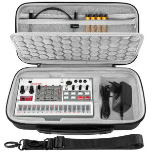 Geekria �I�[�f�B�I �C���^�[�t�F�[�X �L�������O�P�[�X Korg Volca Drum/Volca Keys/Volca Beats/Volca FM2 / Volca Sample 2 / Volca Bass �ƌ݊������� EVA �n�[�h�V�F�� �|�[�^�u�� �g���x���o�b�O (�_�[�N�O��