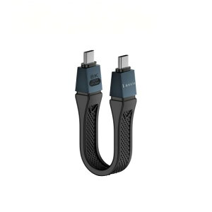 Luxxio USB4 2.0 PD3.1 240W�}���[�d�Ή� �o���� 80Gbps �P���� 120Gbps �����f�[�^�`�� Thundderbolt5/4/3�݊� 16K30Hz�f���o�� E�}�[�J�[�`�b�v���� USB-C to C�P�[�u�� 13cm iPhone16/Galaxy S24/MacBook Pro/iPad (�u���b