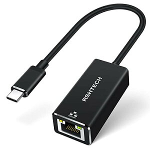 USB LANϊ A_v^[ 2.5G RSHTECH USB C LLANA_v^[ A~ Type C to RJ45 ]xő2.5Gbps C[TlbgA_v^Thunderbolt 3MacBook Pro/MacBook Air/Samsung/iPad ProUSB-CfoCXɑΉ