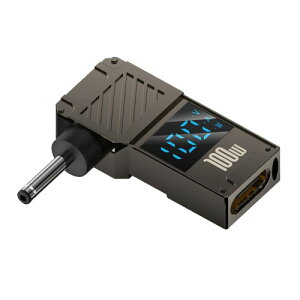 CY �A�_�v�^�[ Type-C USB-C ���͂��� DC 3.0x1.1mm �W���b�N �X�}�[�g LED �f�B�X�v���C 100W �o�͓d�� 20V 5A PD �[�d 65W �A�_�v�^�[ (�m�[�g�p�\�R���p)